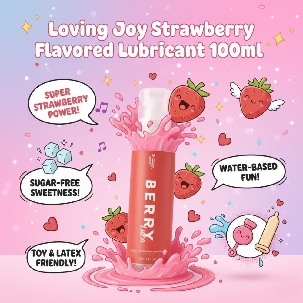Loving Joy Strawberry Flavoured Lubricant 100ml 9 Loving Joy Strawberry Flavoured Lubricant 100ml - Image 8